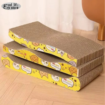 Cat Scratching Pads Cardboard Cat Scratch Board with Catnip Wear-resistant Cats Sleeping bed Supplies Kitten Grinding Cats Toys