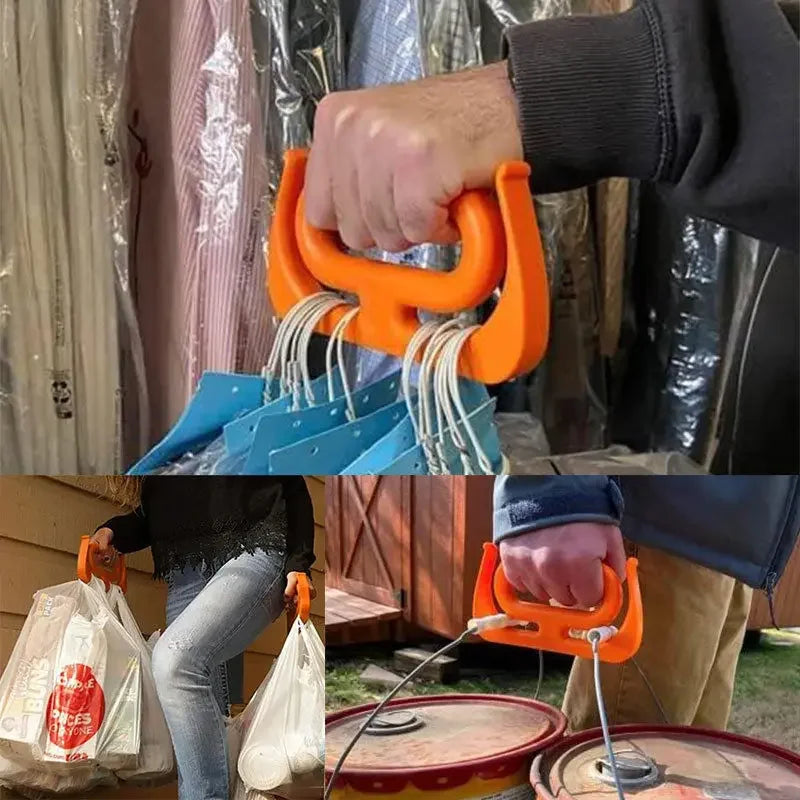 🛍️ Portable Bag Grip – Ergonomic Grocery Carrier for Heavy Loads