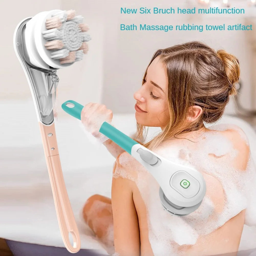 🛁 Electric Bath Brush with Massage & Exfoliating Features