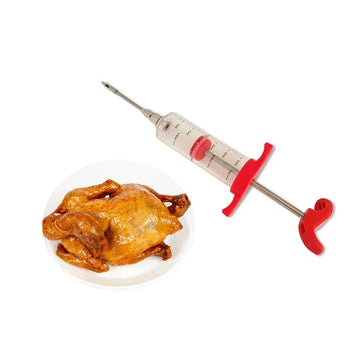 🍖 BBQ Meat Syringe – Spice &amp; Marinade Injector for Flavorful Cooking