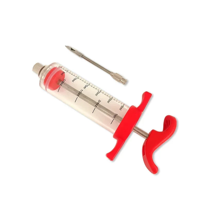 🍖 BBQ Meat Syringe – Spice &amp; Marinade Injector for Flavorful Cooking