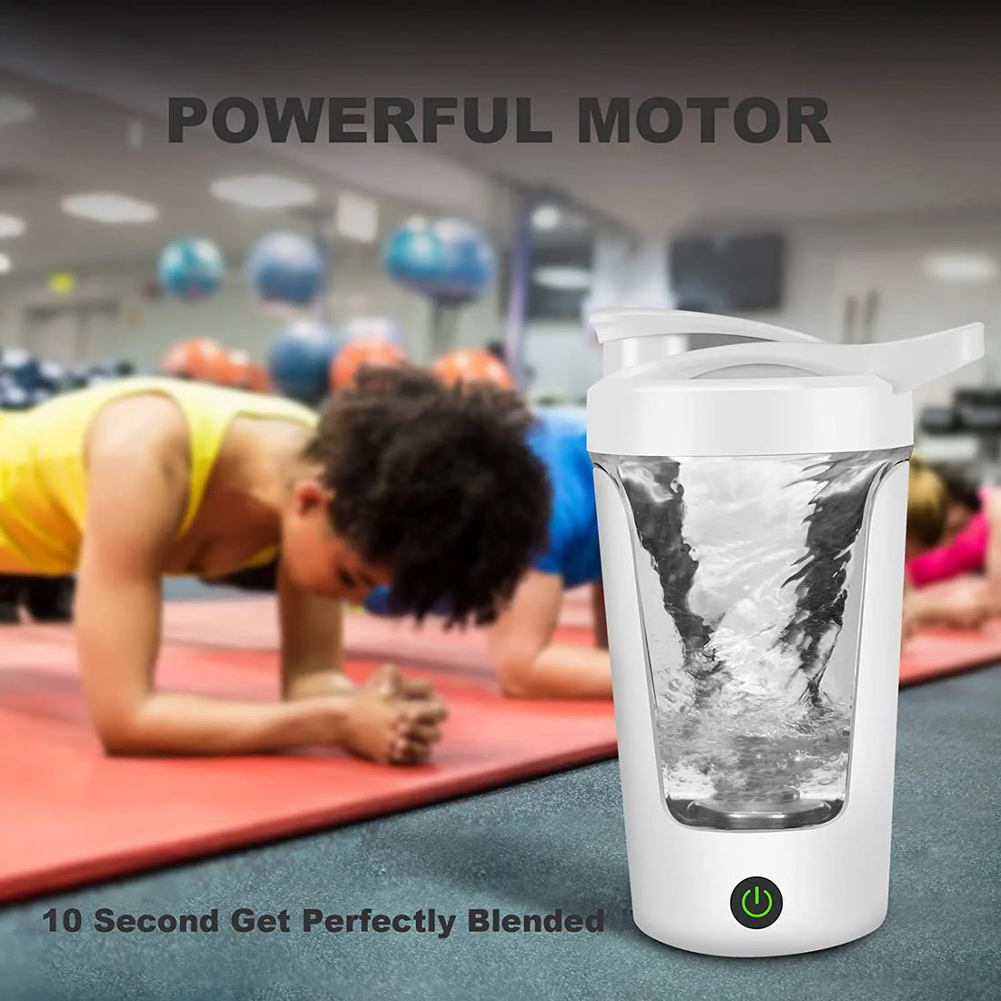 ⚡ Electric Protein Shaker Bottle – Portable Mixing Cup for Travel &amp; Home